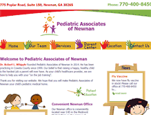 Tablet Screenshot of newnanpediatrics.com